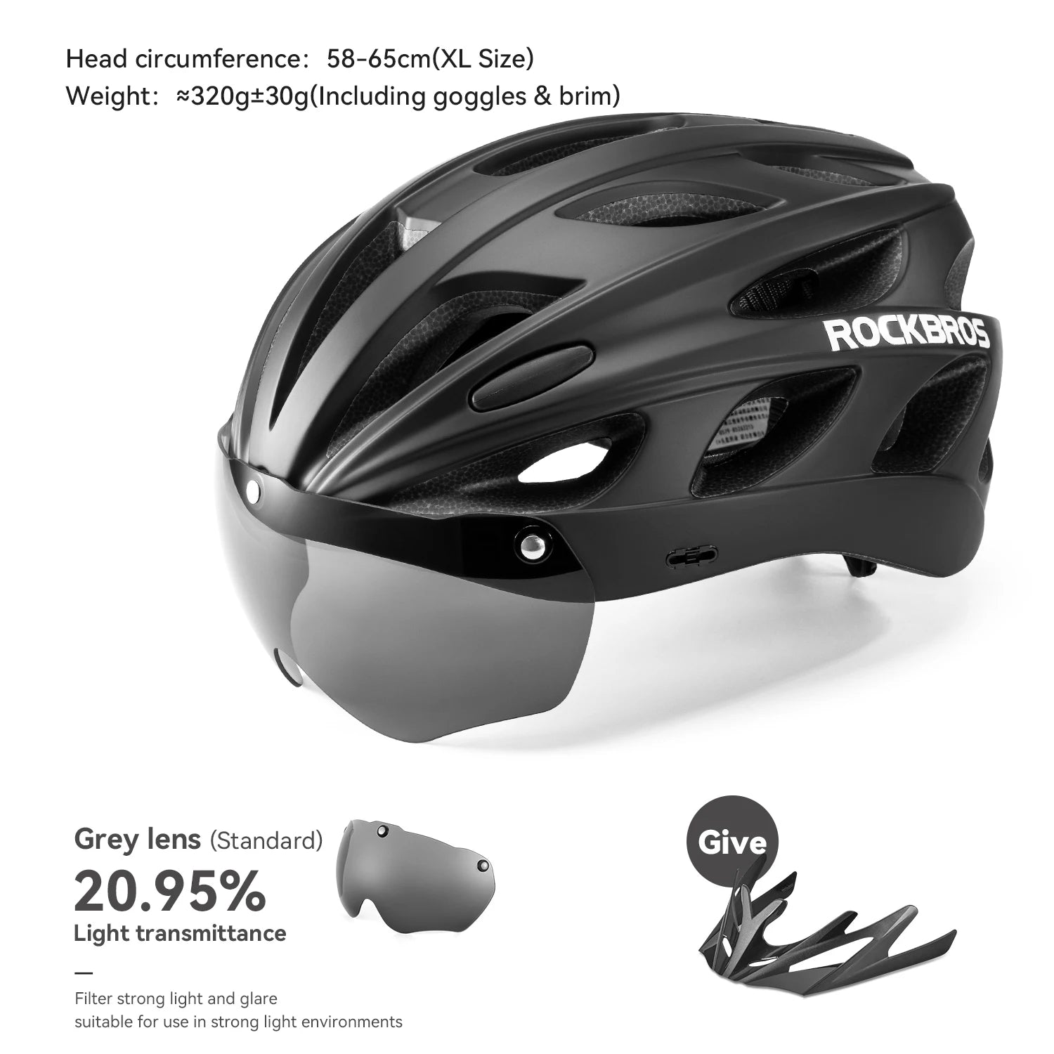 Safety Helmet With Goggles Men Women