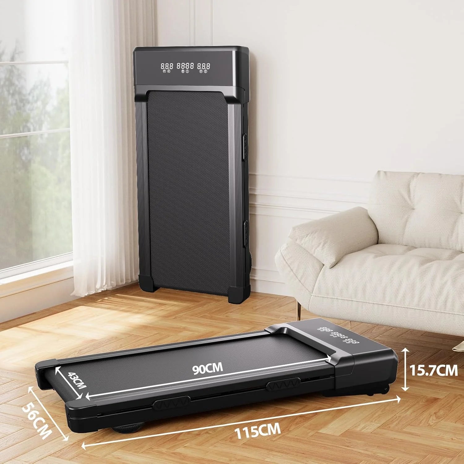 Foldable Treadmill 9% Incline 3.8mph