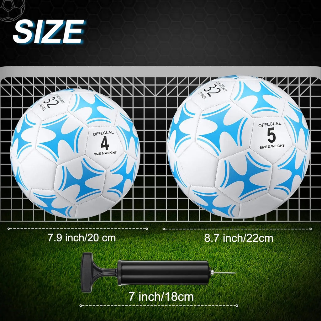 12 Pcs Soccer Balls with Pump