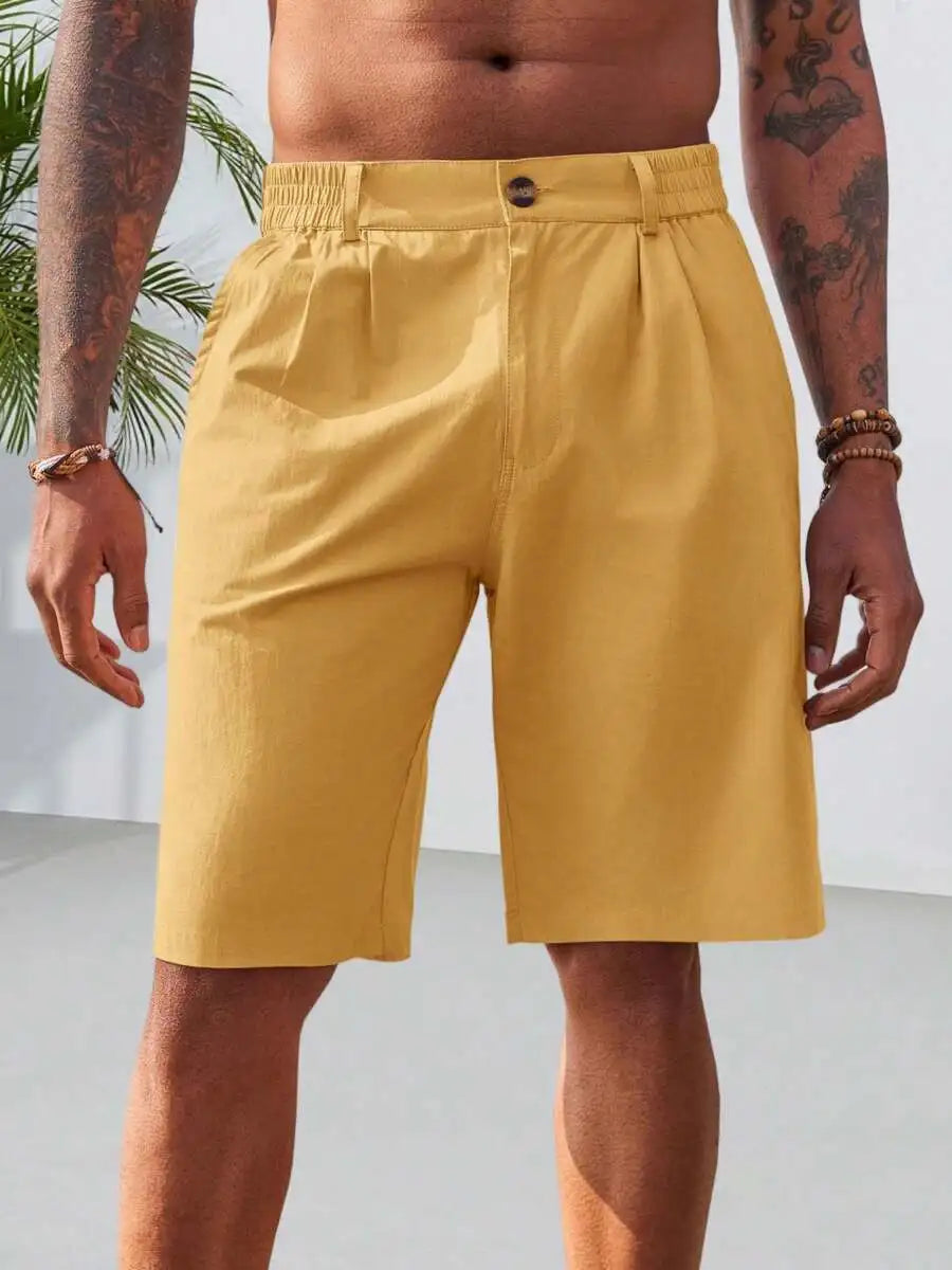 Mens Golf Shorts Flat Front