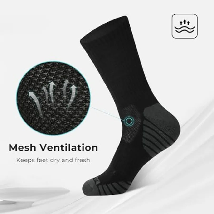 6 Pack Men's Crew Socks  Sports Socks