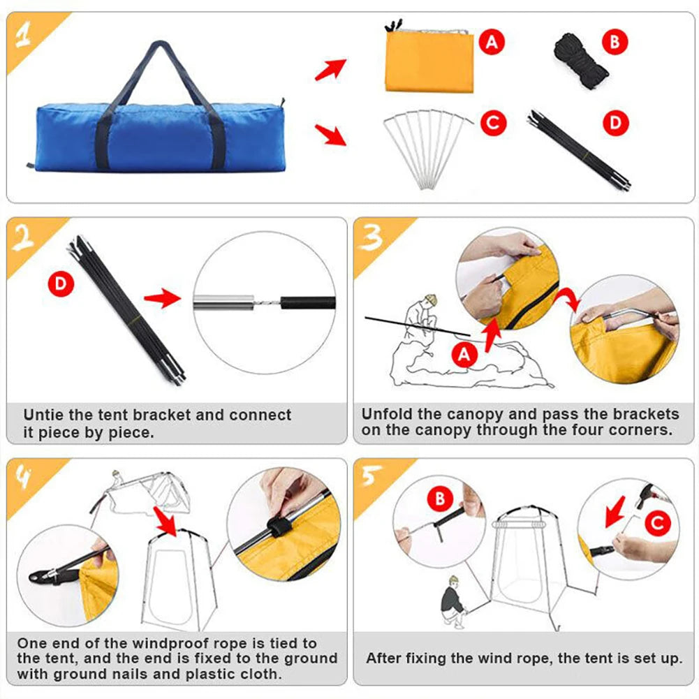 Folding Outdoor Changing Room Tent