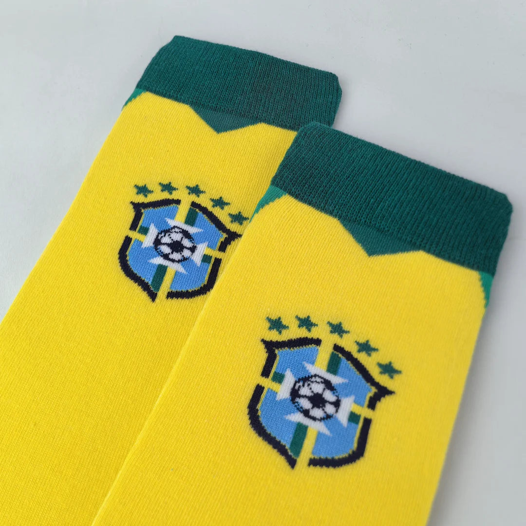 Unisex Brazil Soccer Fans Socks