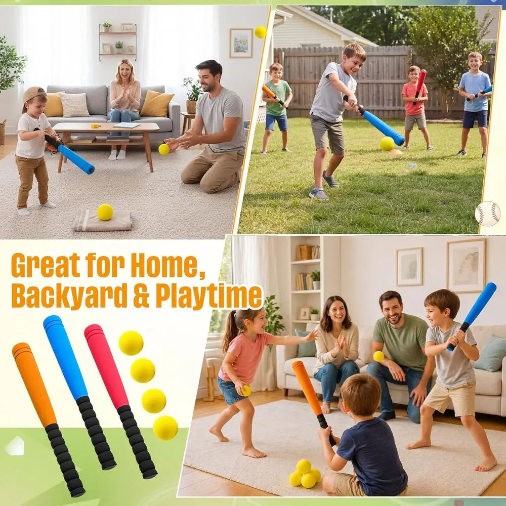 8 pcs 16.5 Baseball Bat Set with Soft Balls