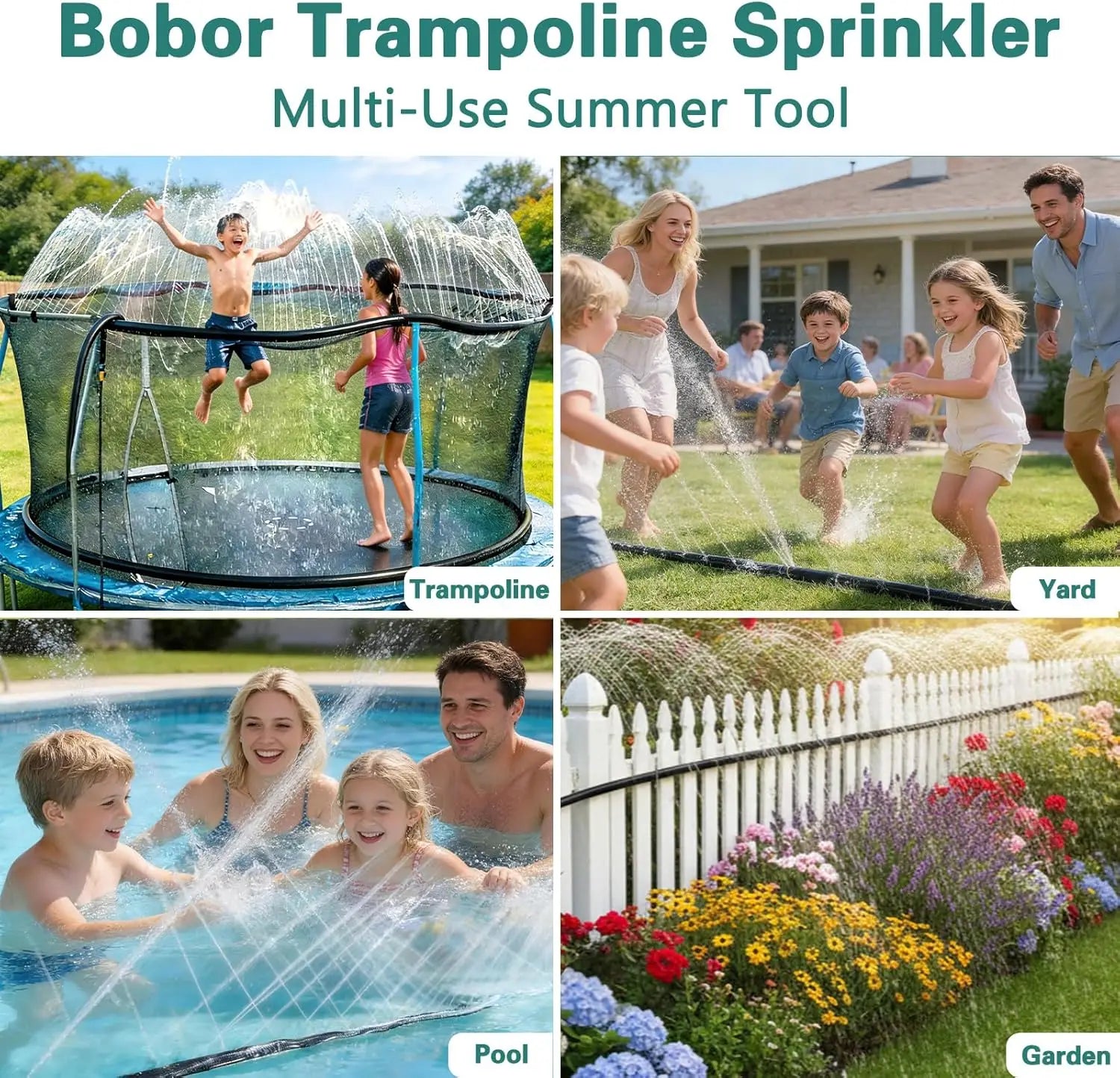 Trampoline Sprinkler for Kids
