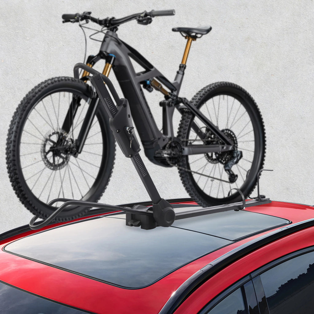 Foldable Upright Roof Mount Bicycle Rack