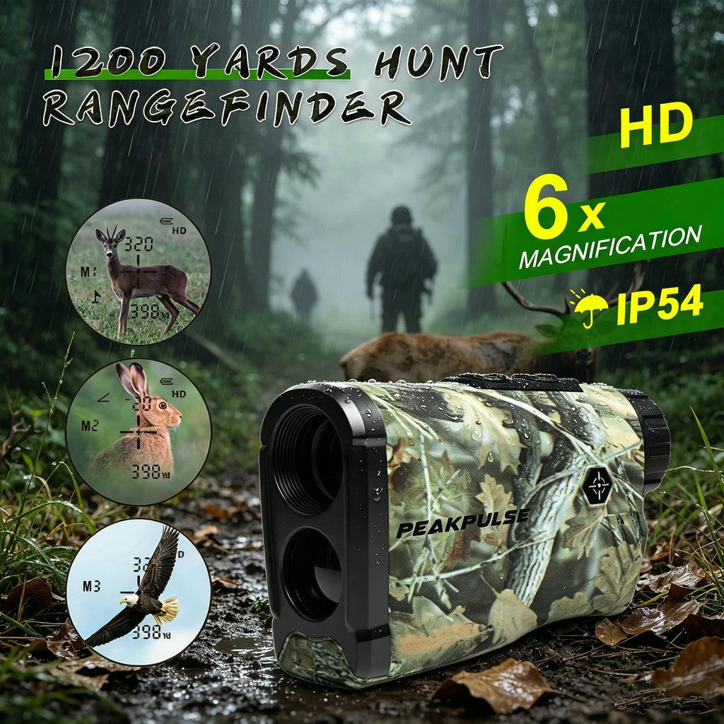 Laser Rangefinder 1300 Yards, 6X Magnification