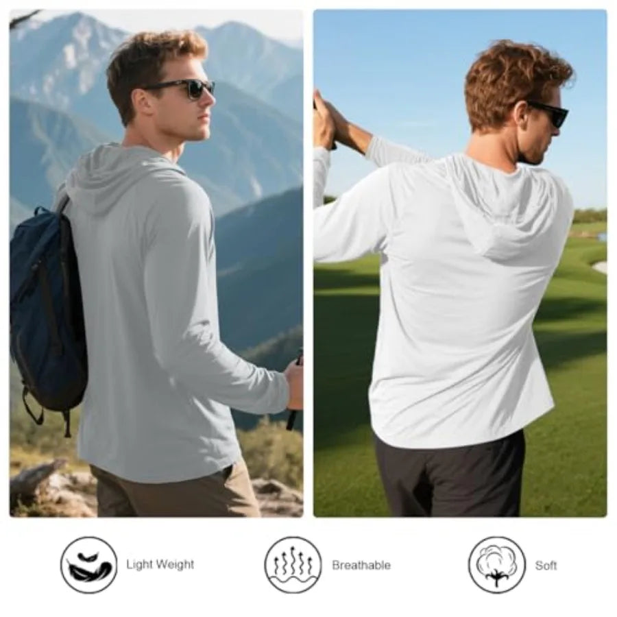 5 Pack Men's Fishing Shirts Long Sleeve