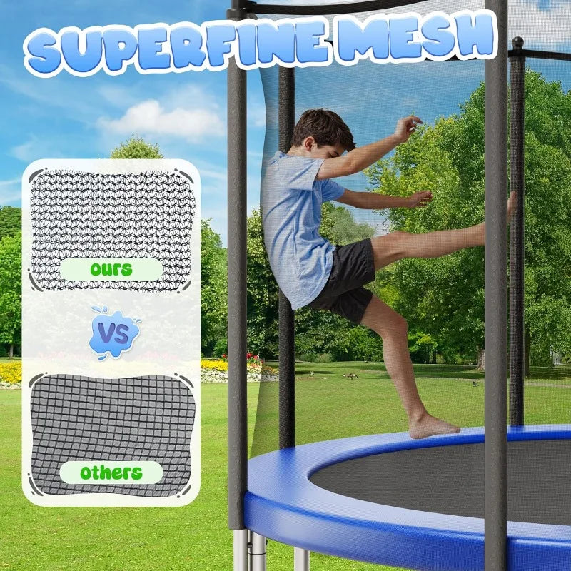 Outdoor Trampolines with Enclosure Net