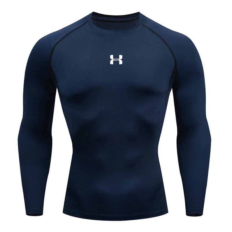 Men  Compression T-shirt Long Sleeves