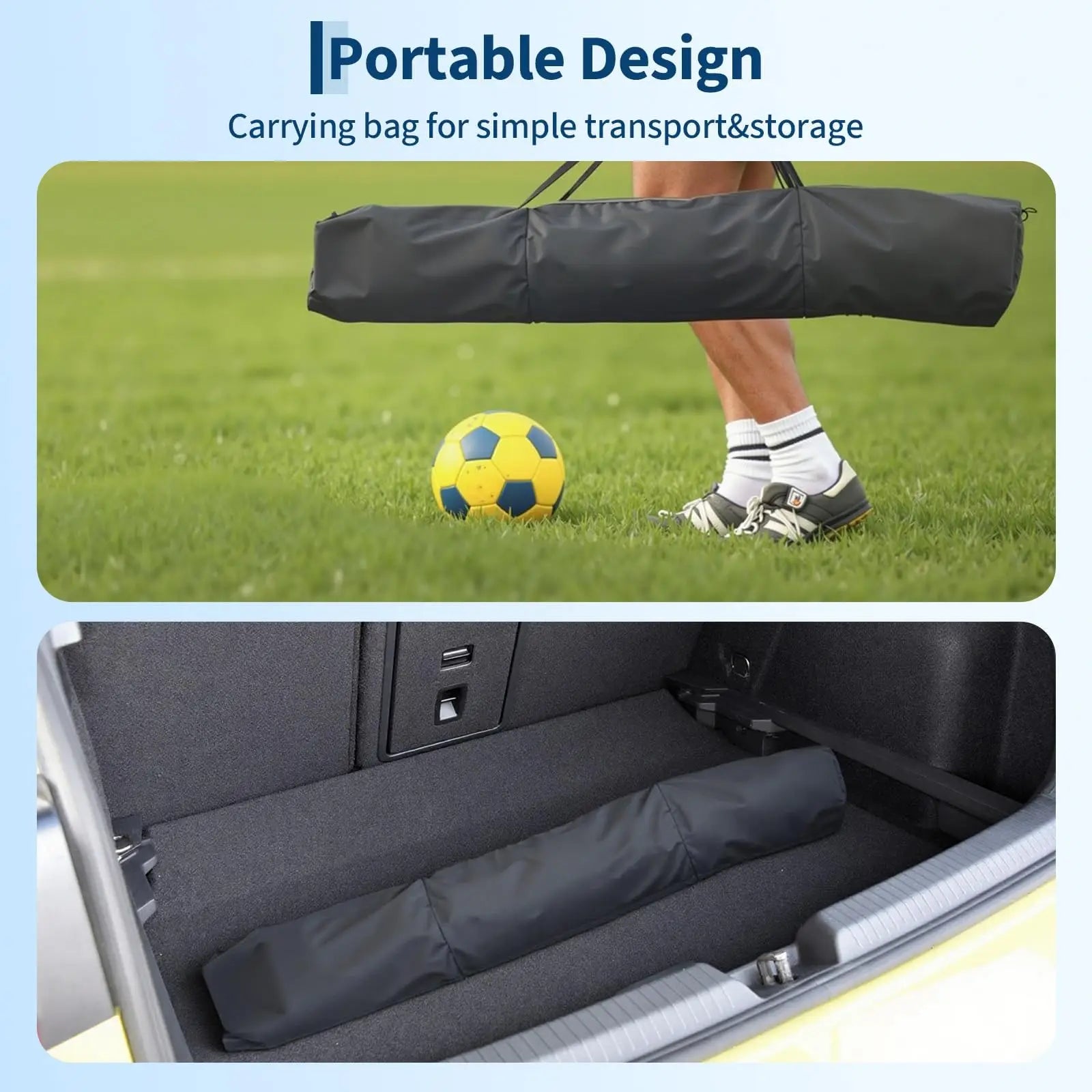 12x6ft Portable Soccer Goal Heavy Duty Metal