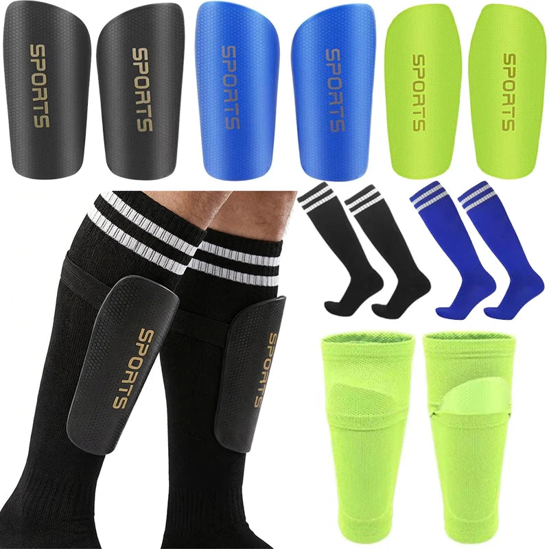 1 Pair Soccer Shin Guard Pad Adult socks