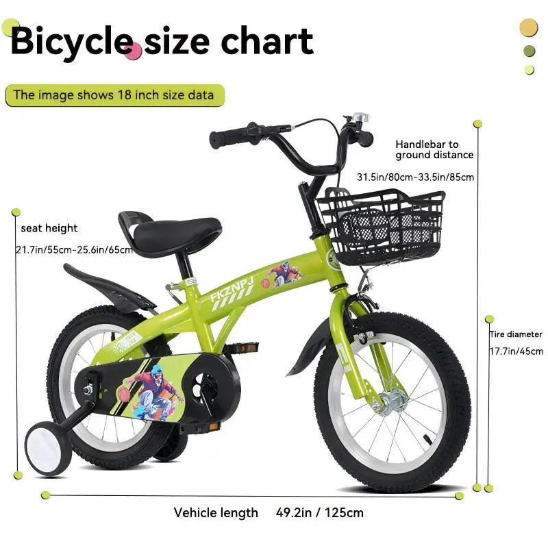 18 inch sporty kids bike