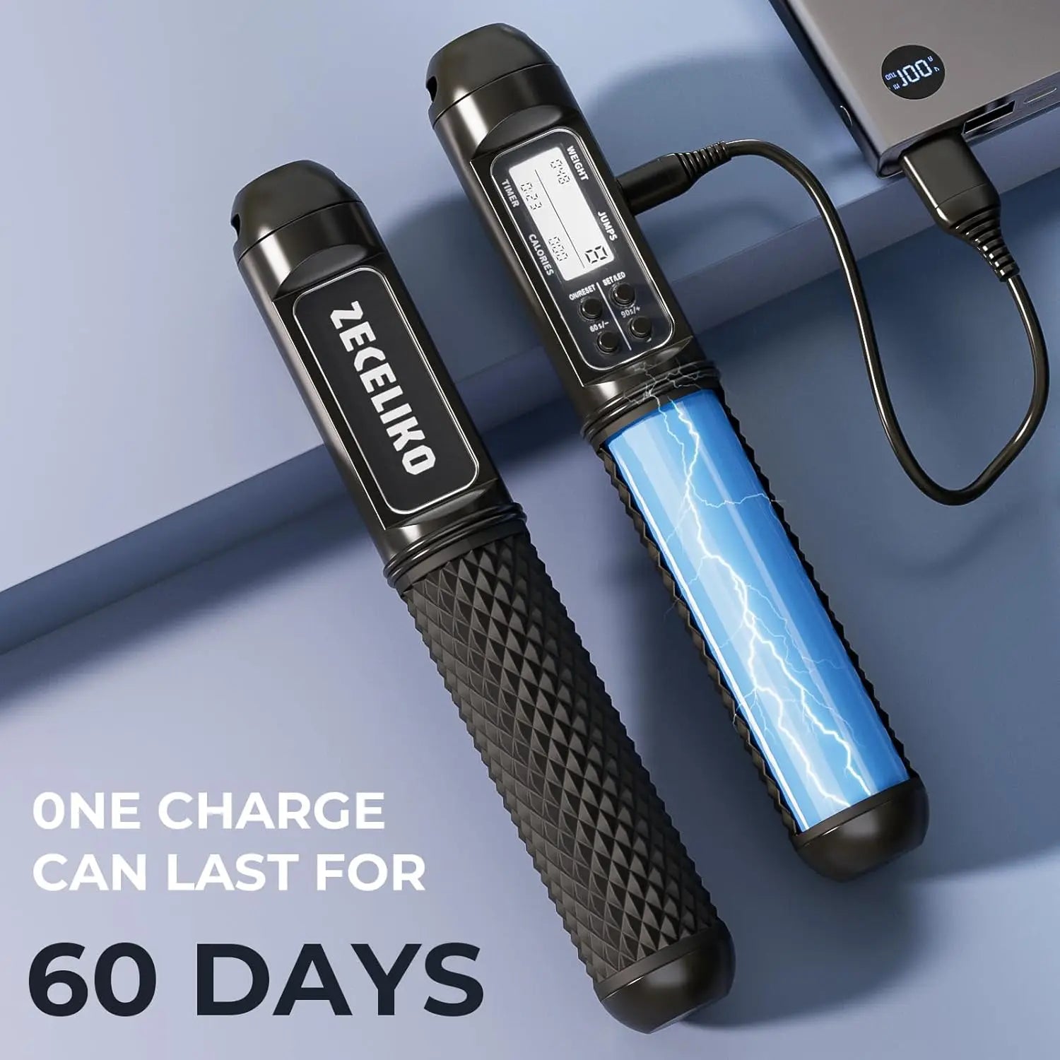 Smart LED Jump Rope with Counter