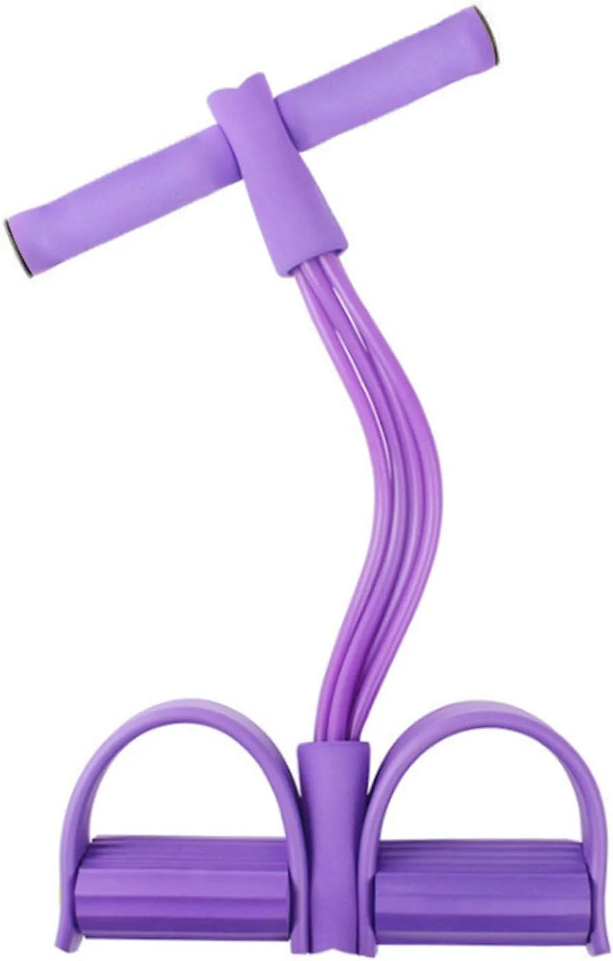 6-Tube Pedal Resistance Band Multifunction Tension Rope Elastic Yoga Pedal Puller Body Stretching Trainer Home Gym Workout Equipment