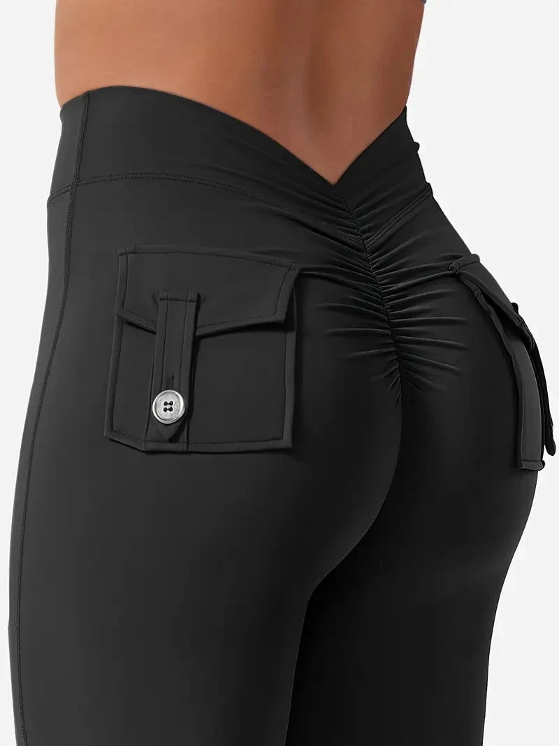 High-Waisted Butt-Lifting V-Back  Leggings