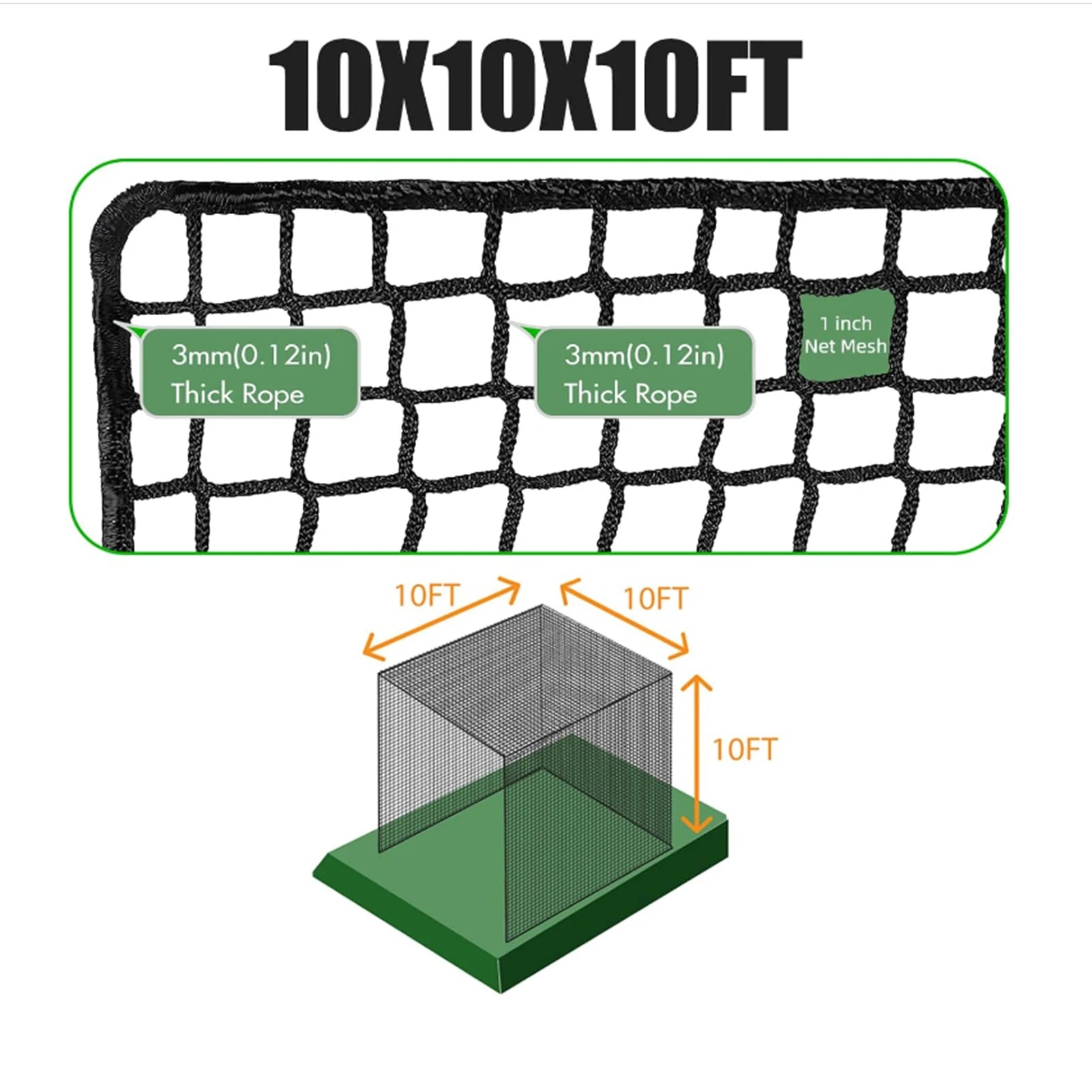 Golf Cage Net | Foldable