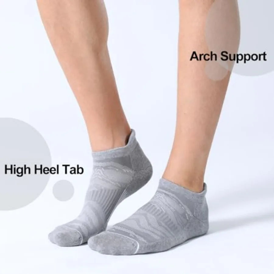 Men's 6 Pack Ankle Running Socks
