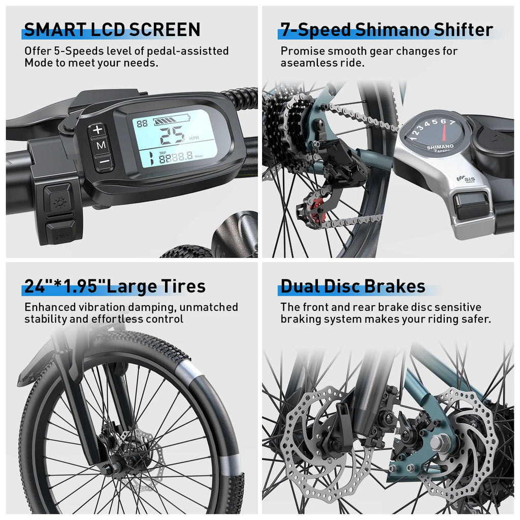 Adults Electric Bicycle, 26" 24"