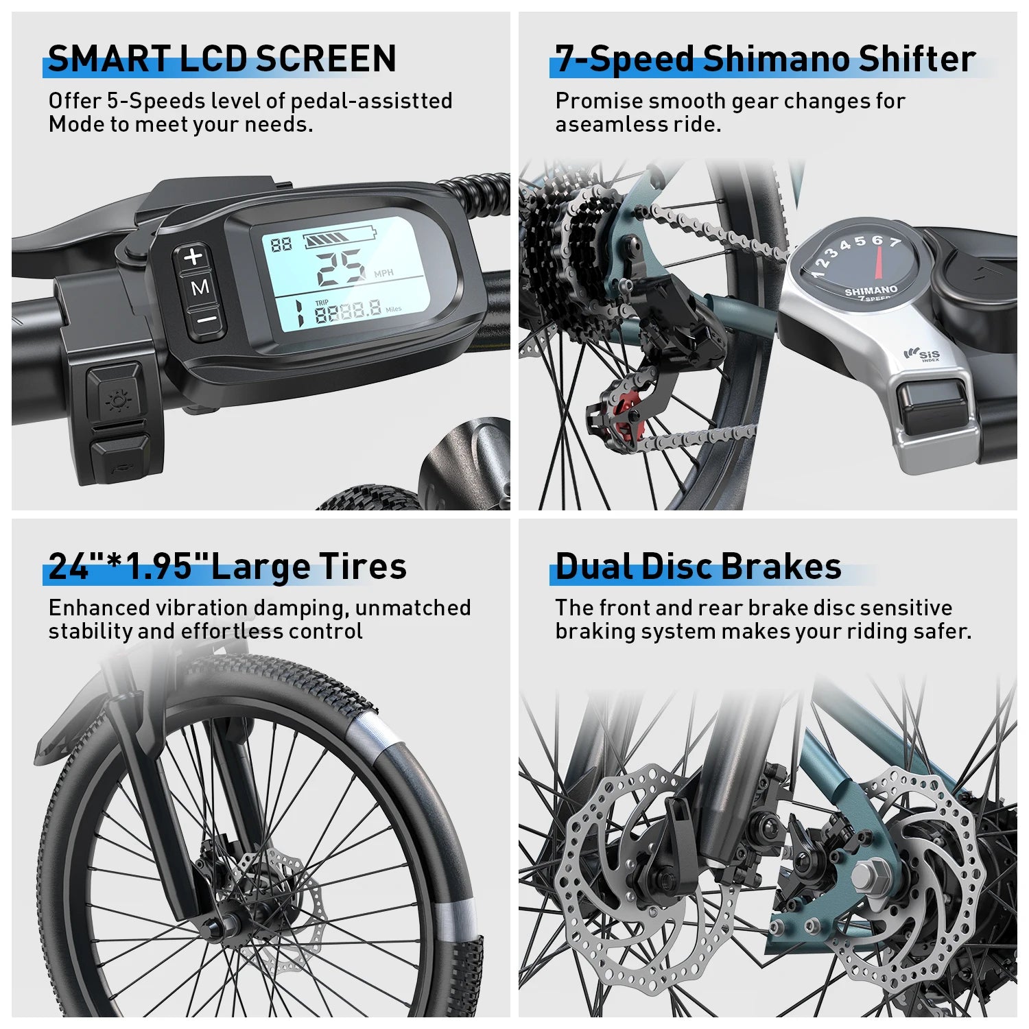 Adults Electric Bicycle, 26" 24"