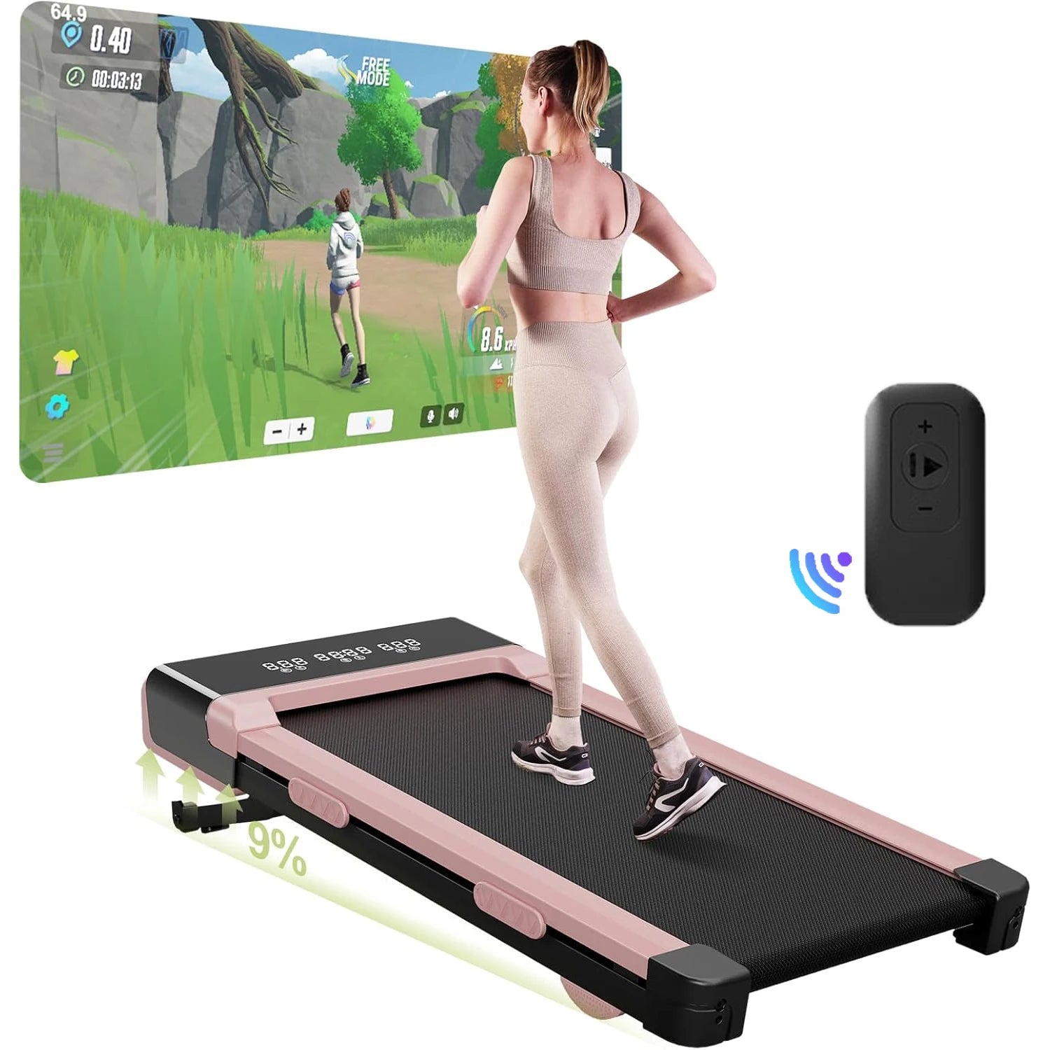 Foldable Treadmill 9% Incline 3.8mph