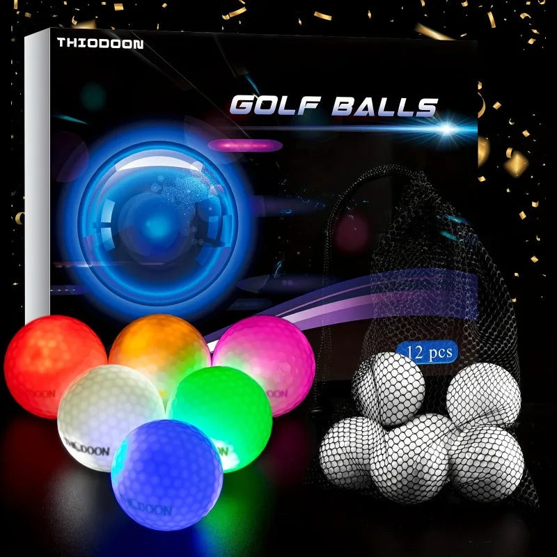 12 Pack of Luminous Golf Balls Tha