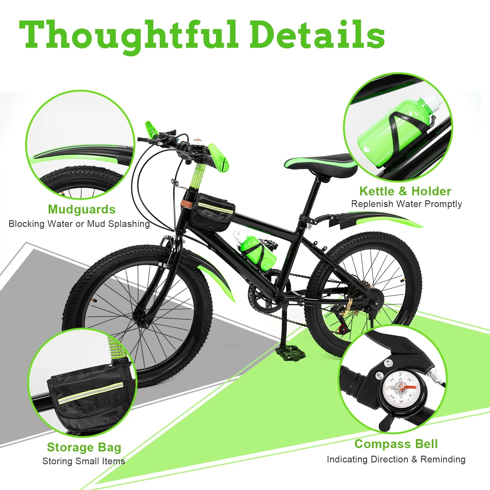 20" Kids Mountain Bike 7 Speeds