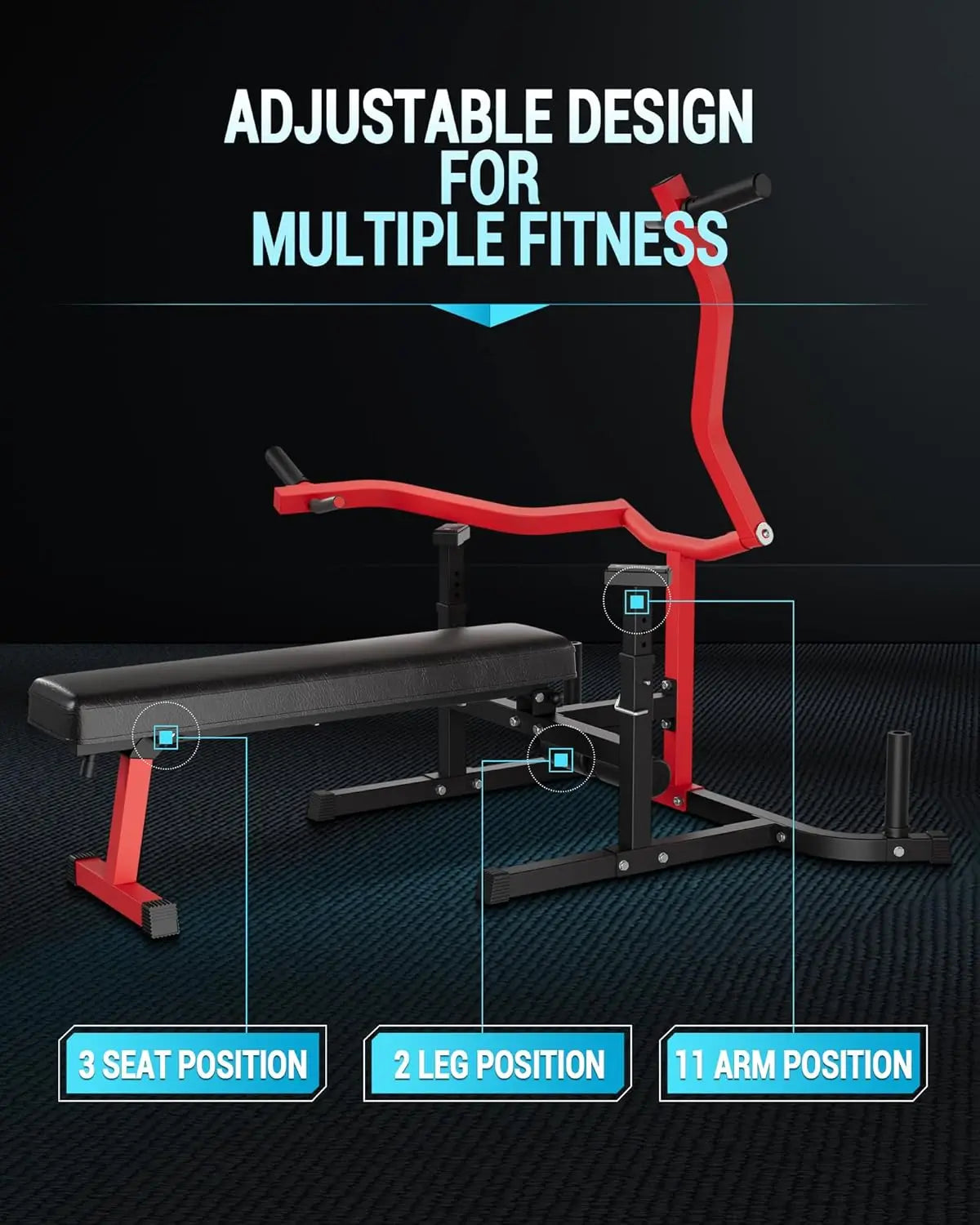 Chest Press Machine with Adjustable Bench