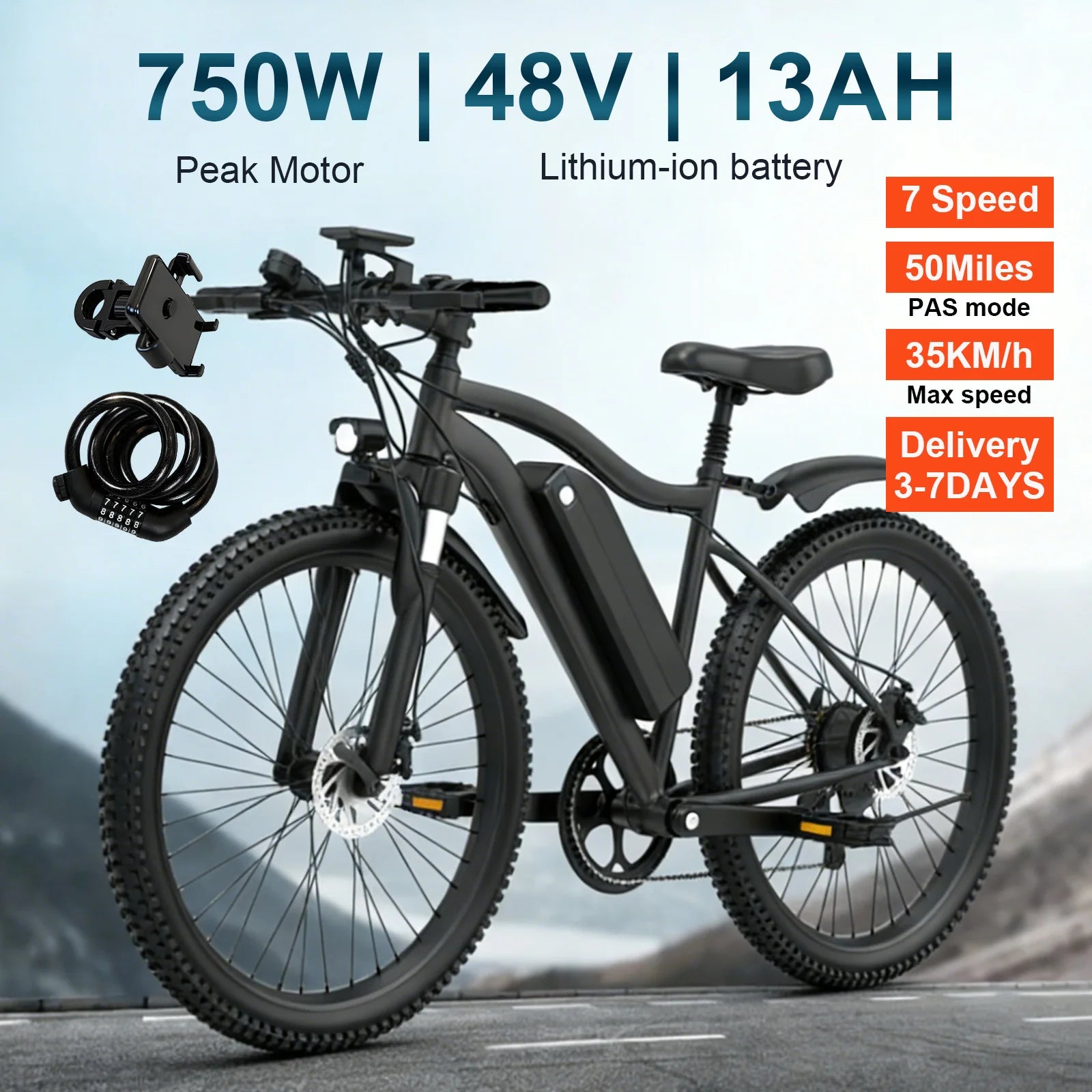Electric Bicycle for Adult 26"