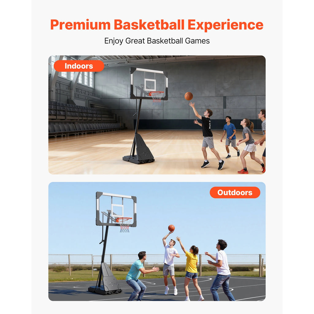 Portable Basketball Stand with Hoop & Backboard