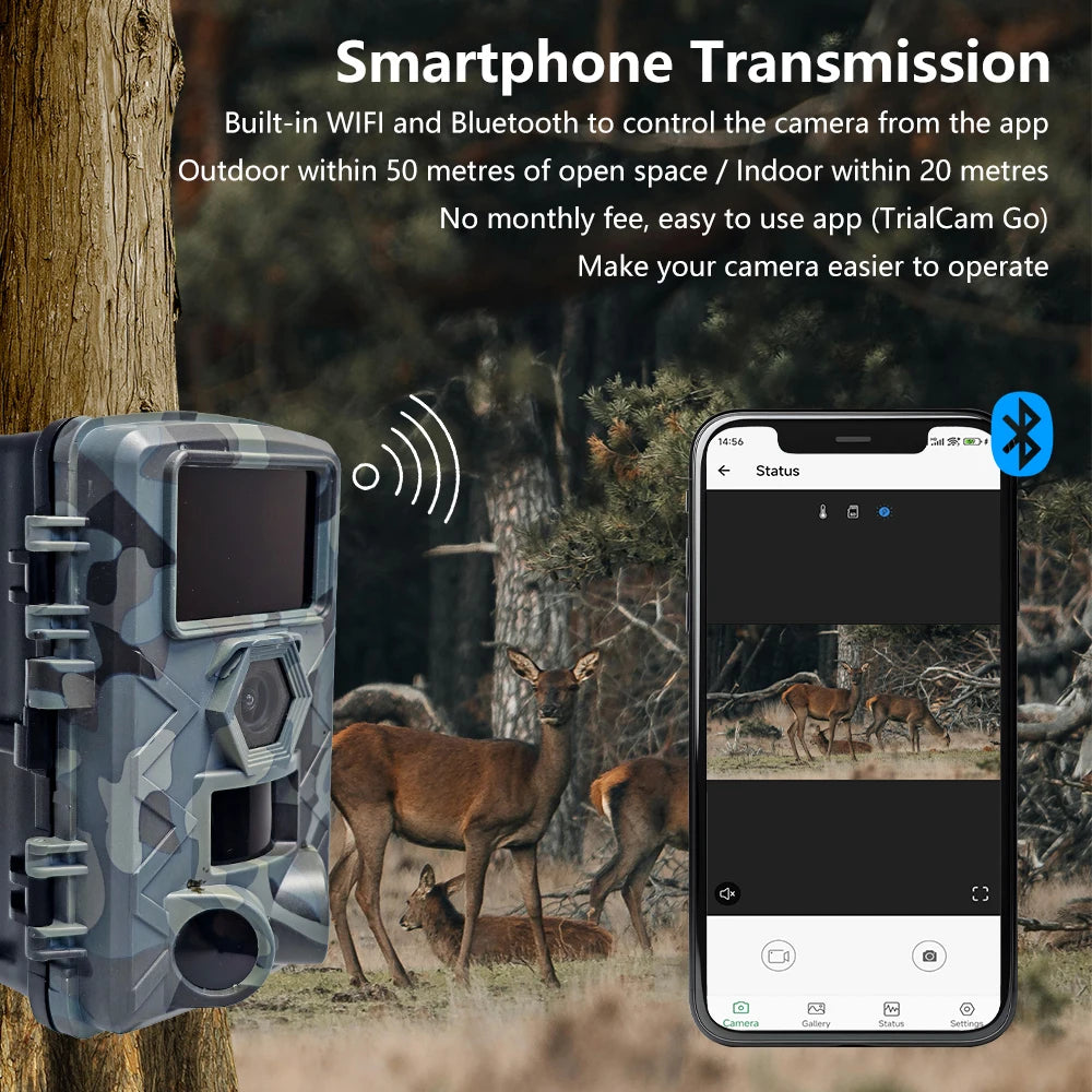 WiFi Trail Camera, 60MP