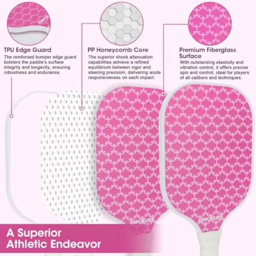 Fiberglass Pickleball Paddles Set of 2