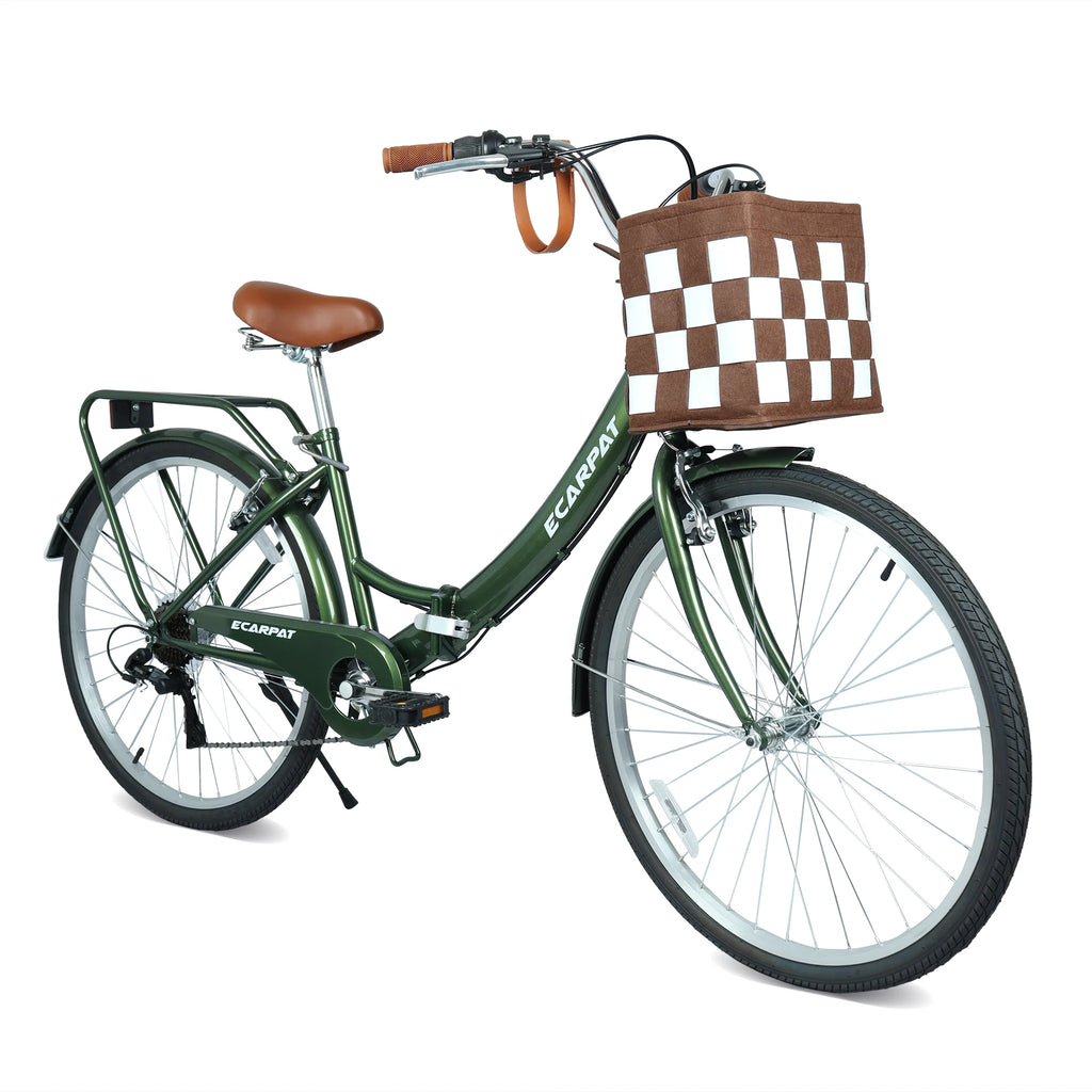 26 Inch Folding Beach Cruiser Bike for Women