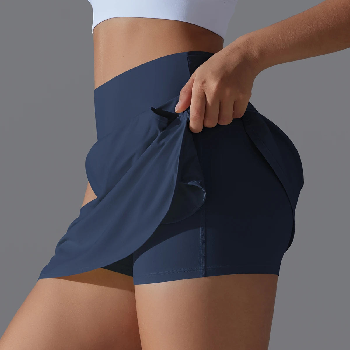 High Waist Breathable Athletic Skirt