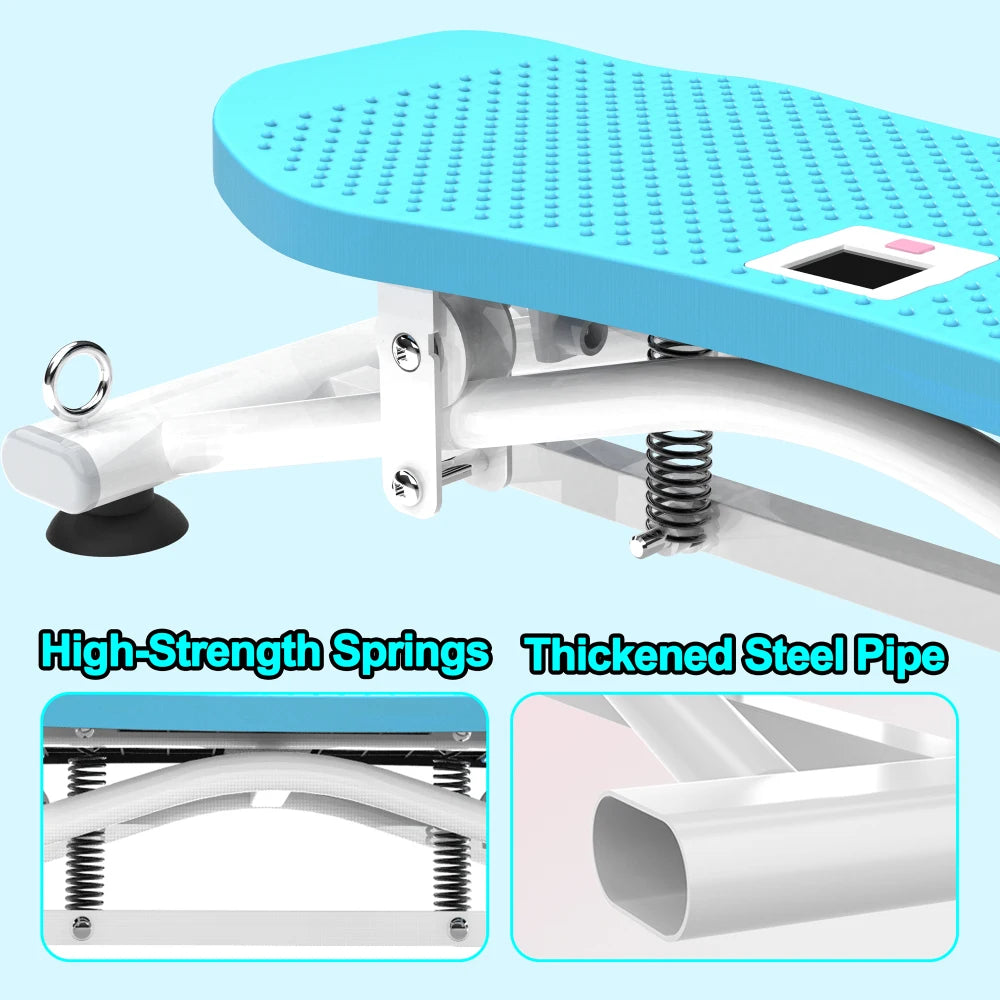 Sliding Ski Simulator with Resistance Bands