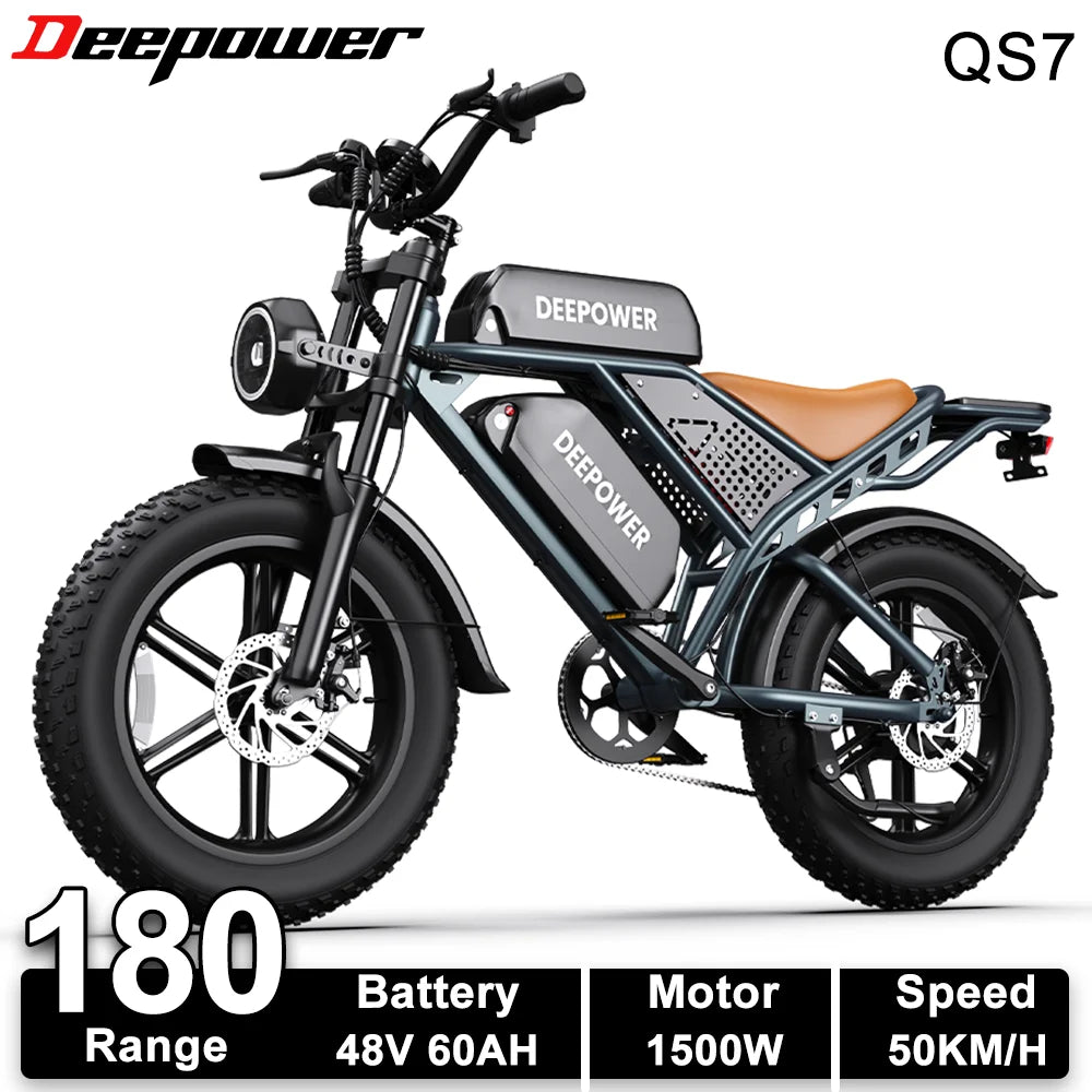 Adult Electric Bike 1500W 48V 60Ah