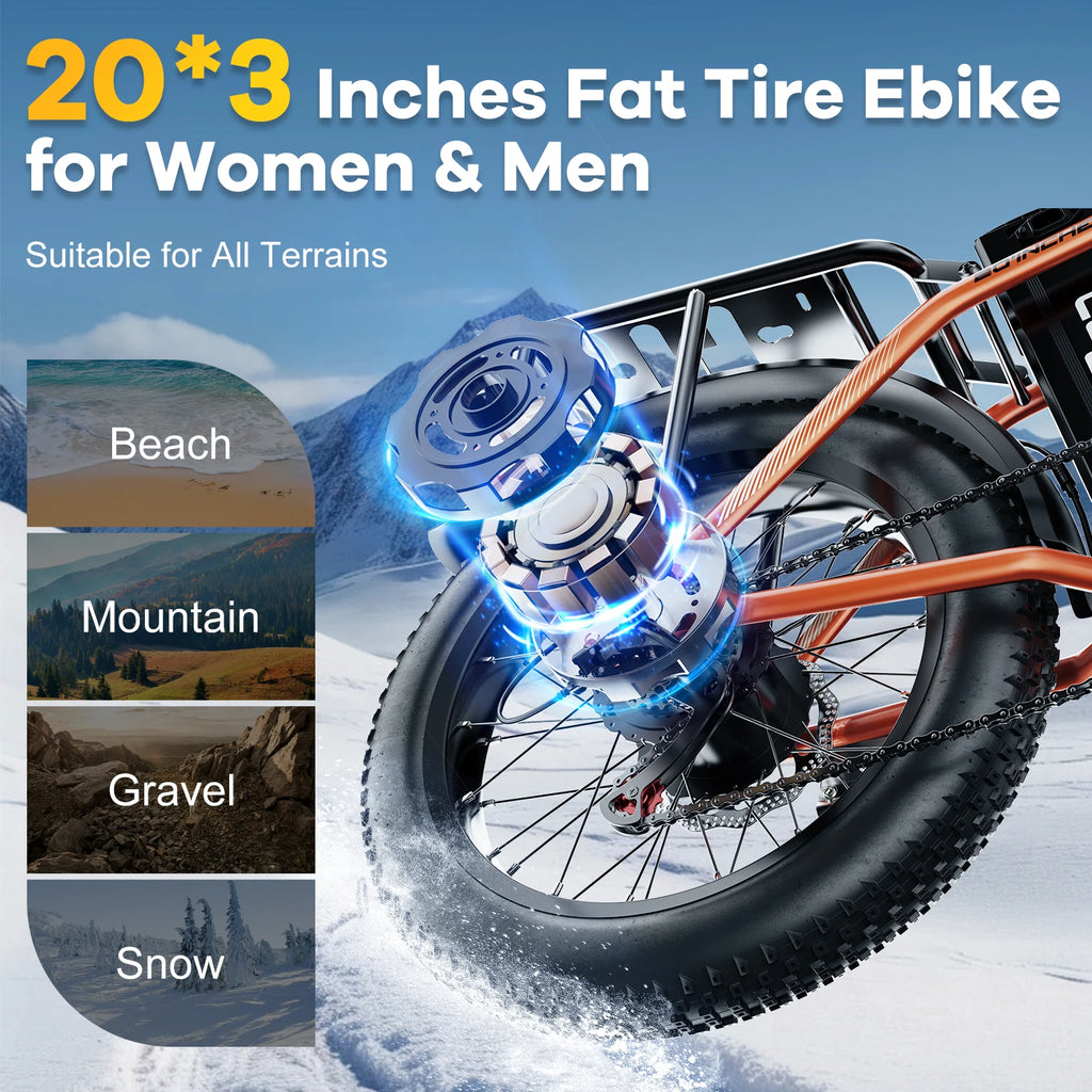 1000W Peak High-speed BrushlessElectric Bike