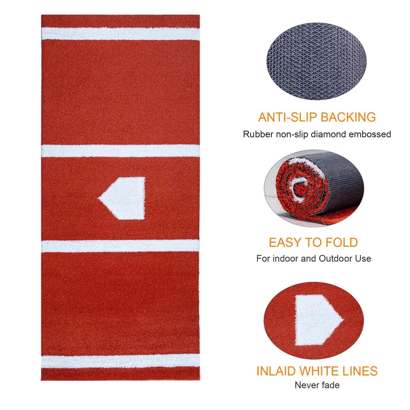 Baseball Softball Batting Mat with Home Plate