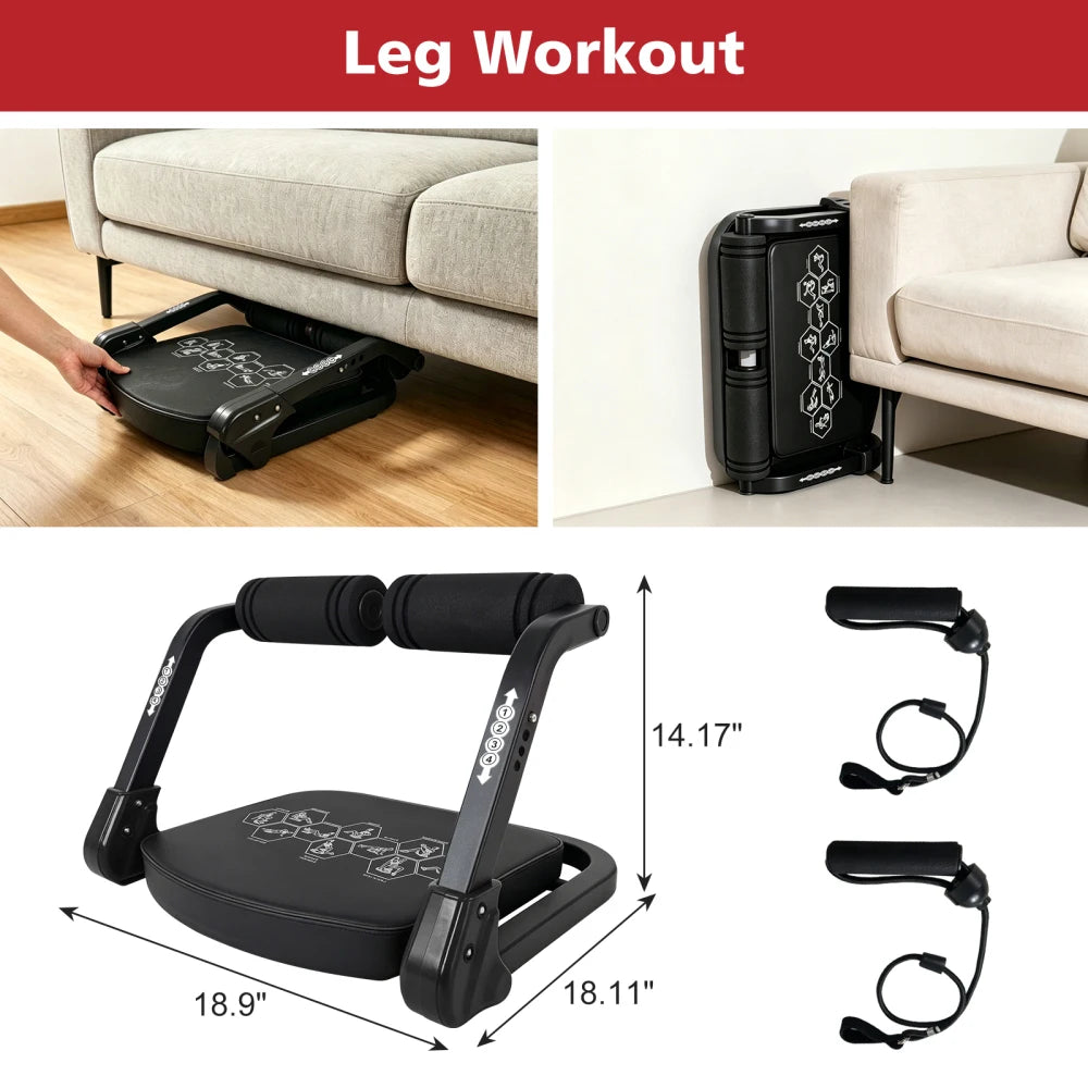 Abdominal Machine with Resistance Bands