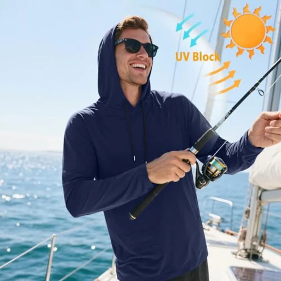 5 Pack Men's Fishing Shirts Long Sleeve