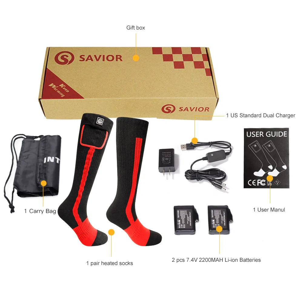 Winter Heated Socks Rechargeable
