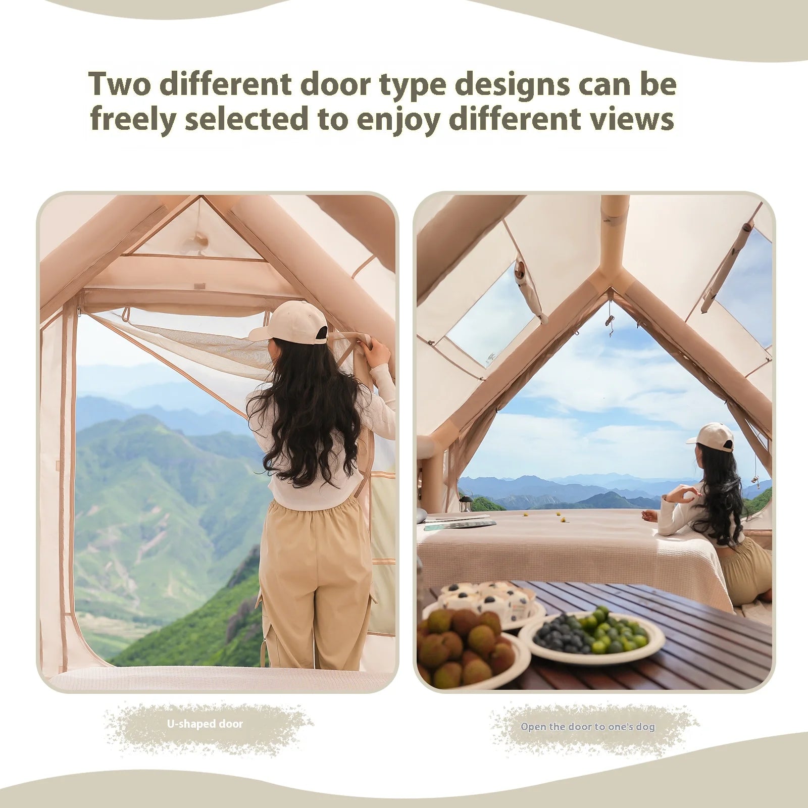 Inflatable Tents With Stove Plug