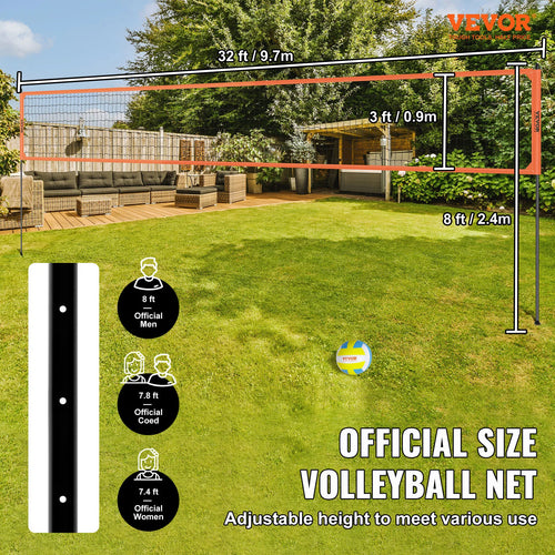 1.25-1.75inch  Portable Volleyball Net System