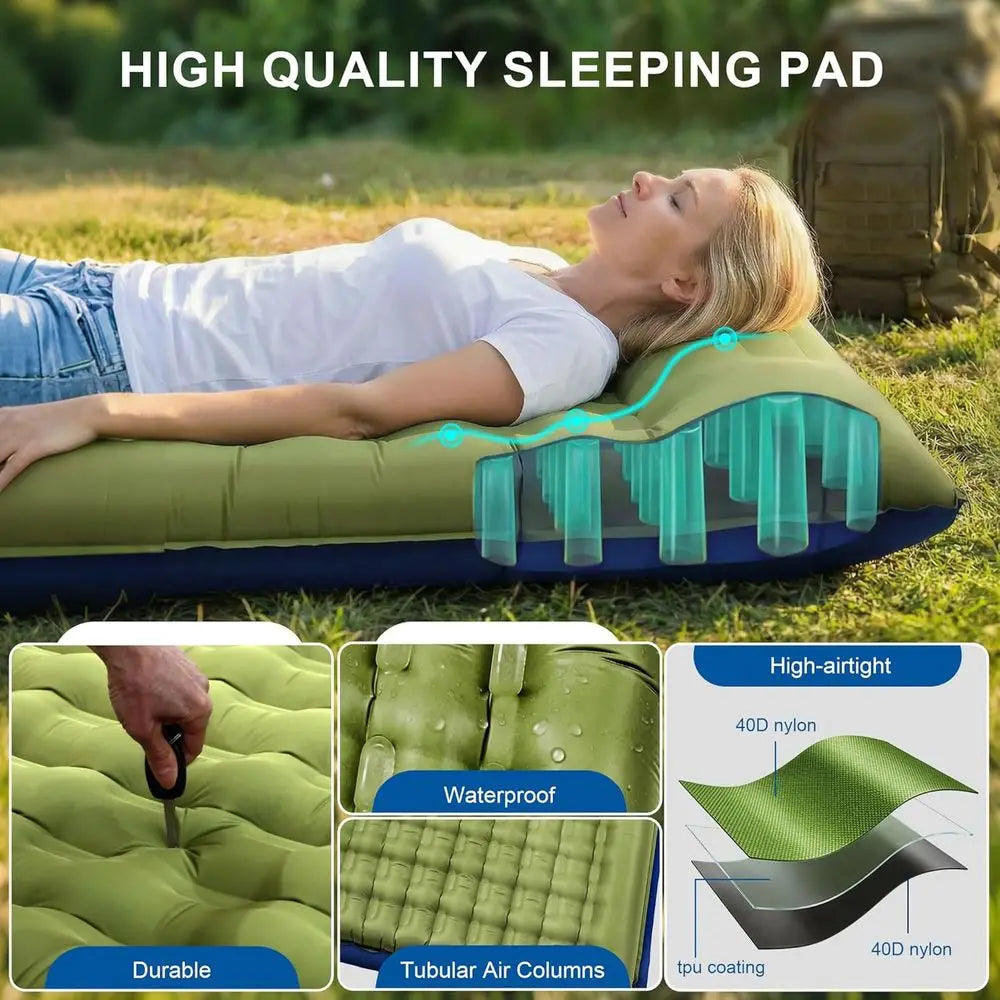 Ultra-Thick 5.5 Camping Mattress with Pillow