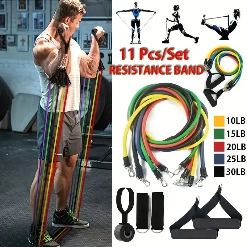 5- Tube Resistance Band Tension Rope