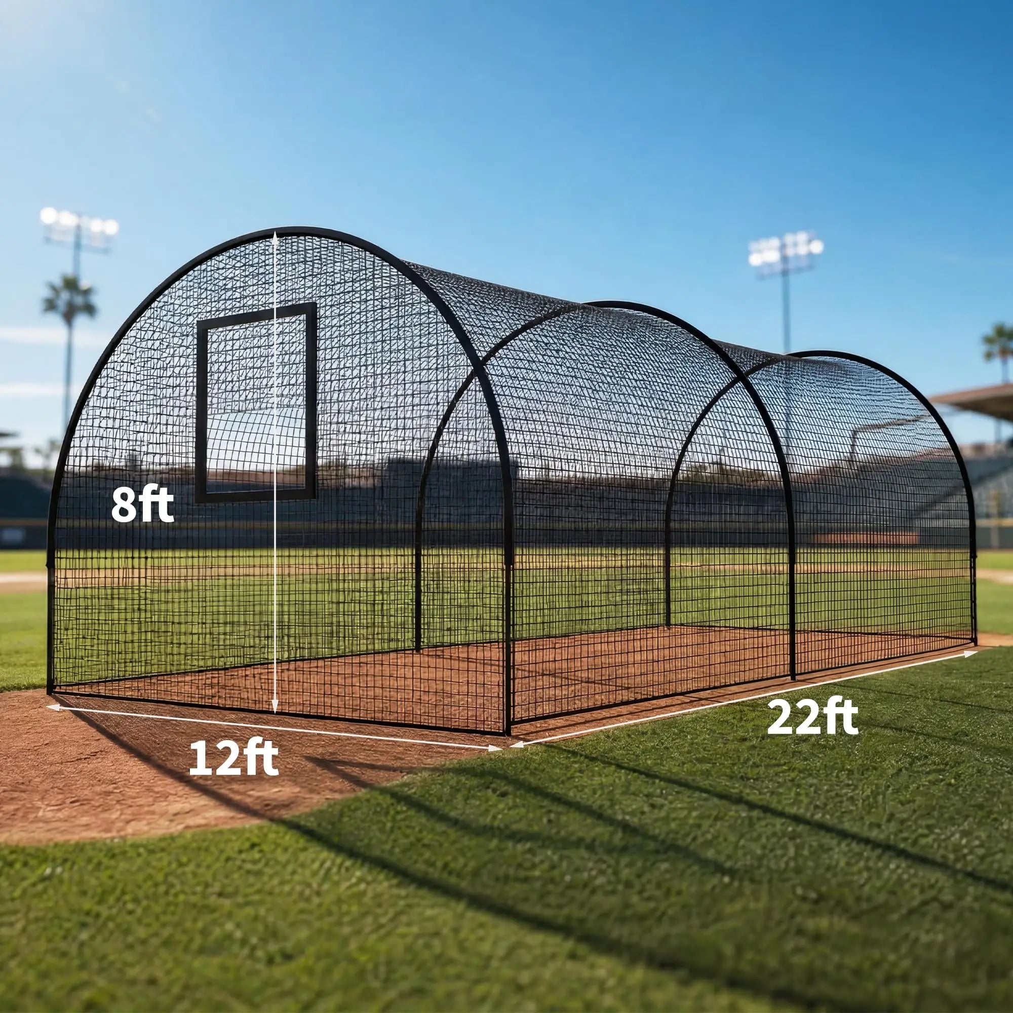 33FT/22FT Baseball Batting Cage