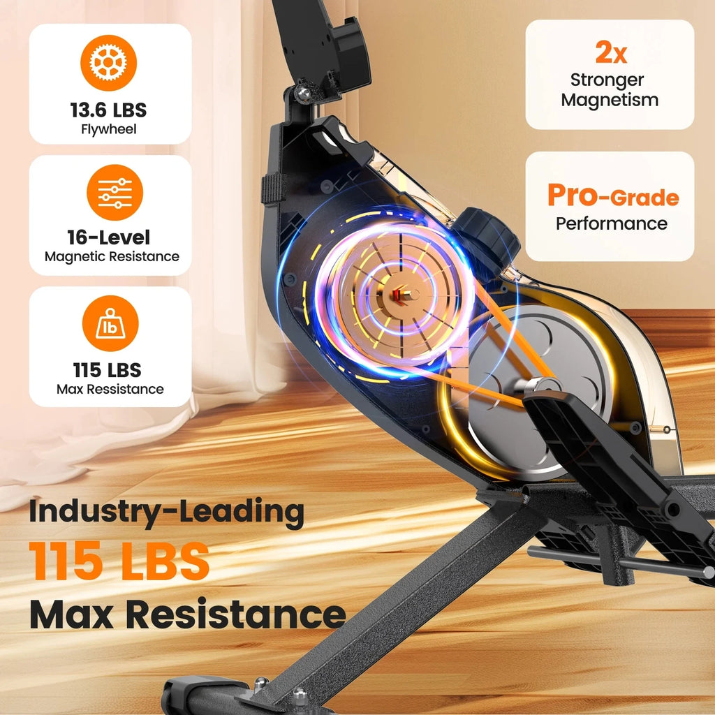 Magnetic Rowing Machine 350 LB Limit