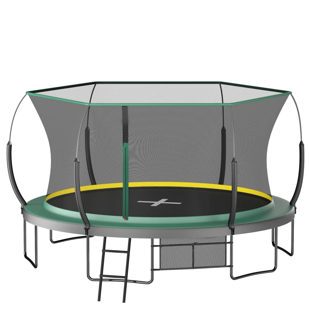14FT Springfree No Gap Trampoline - Green
