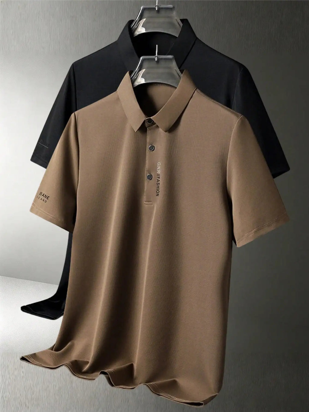 1-4Pcs Men's Solid Color Short Sleeve Golf Shirt