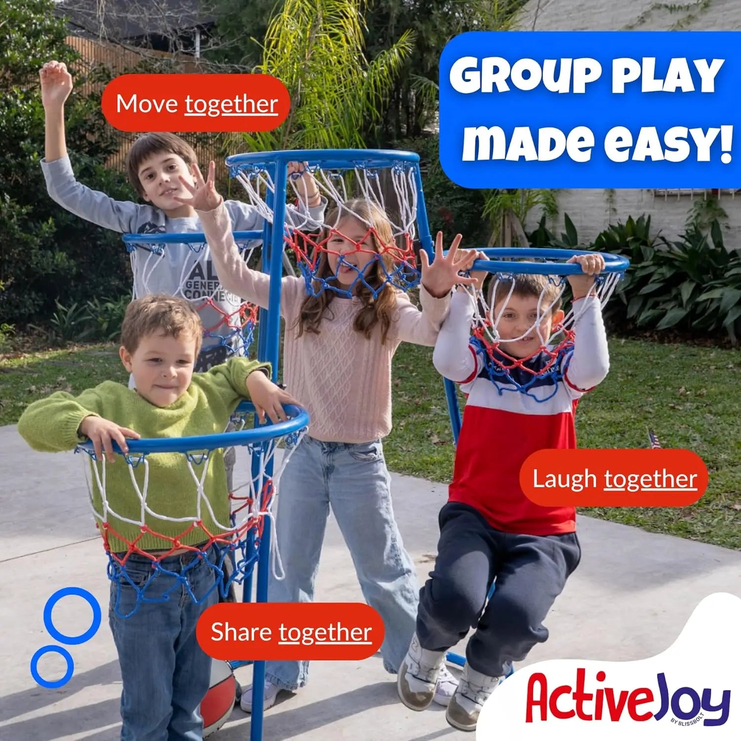 4 Hoop Basketball Set for Toddlers